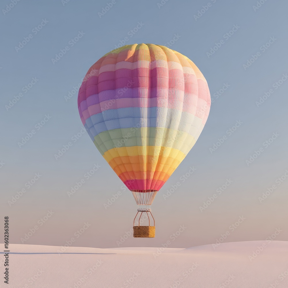 Naklejka premium Colorful Hot Air Balloon Sky View