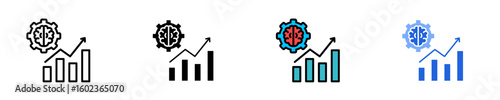 Ai Business  Icon Set Multiple Style Collection