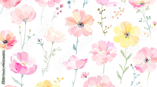 seamless pattern with flowers