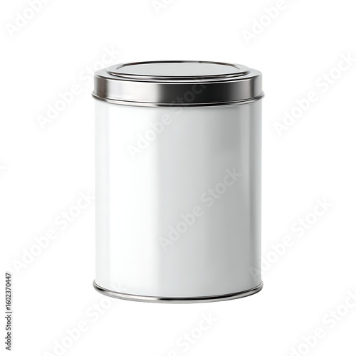 Wallpaper Mural White cylindrical tin with silver lid mockup png Torontodigital.ca