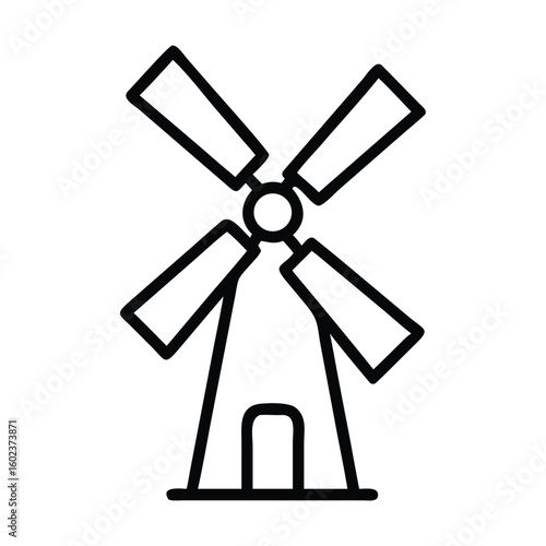 A whirl of color vibrant vector illustrations of windmills in