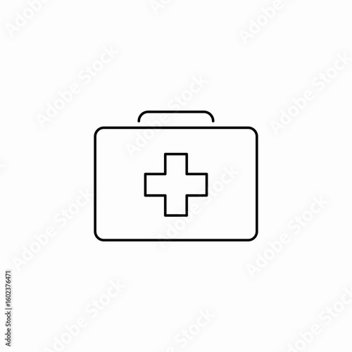first aid kit icon sign vector