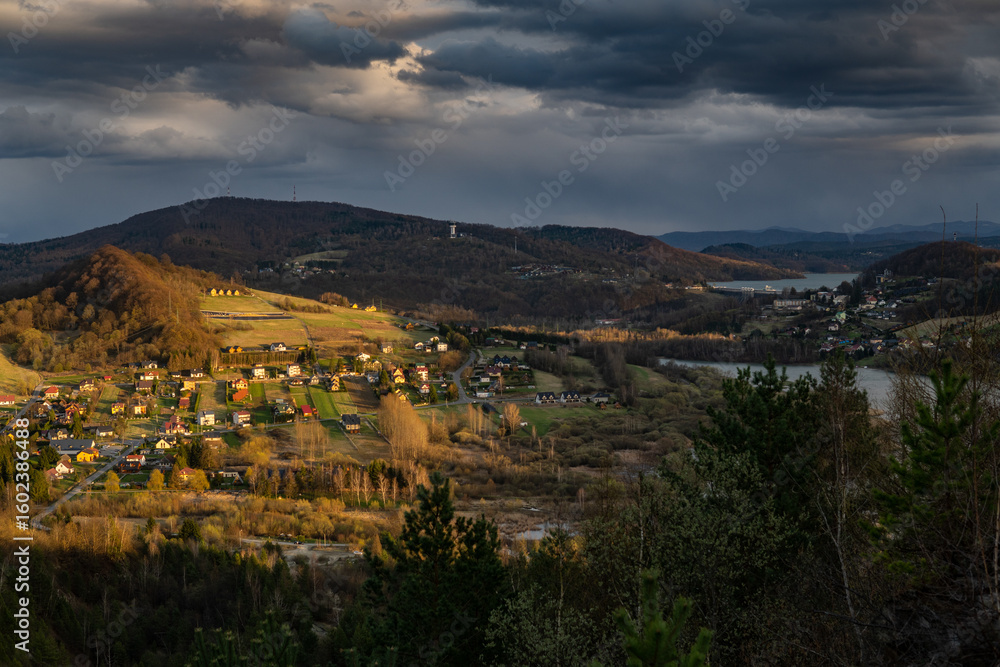 Obraz premium landscape with mountains and lake