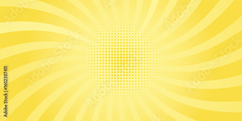 Background with yellow gradient and concentrated lines interspersed with