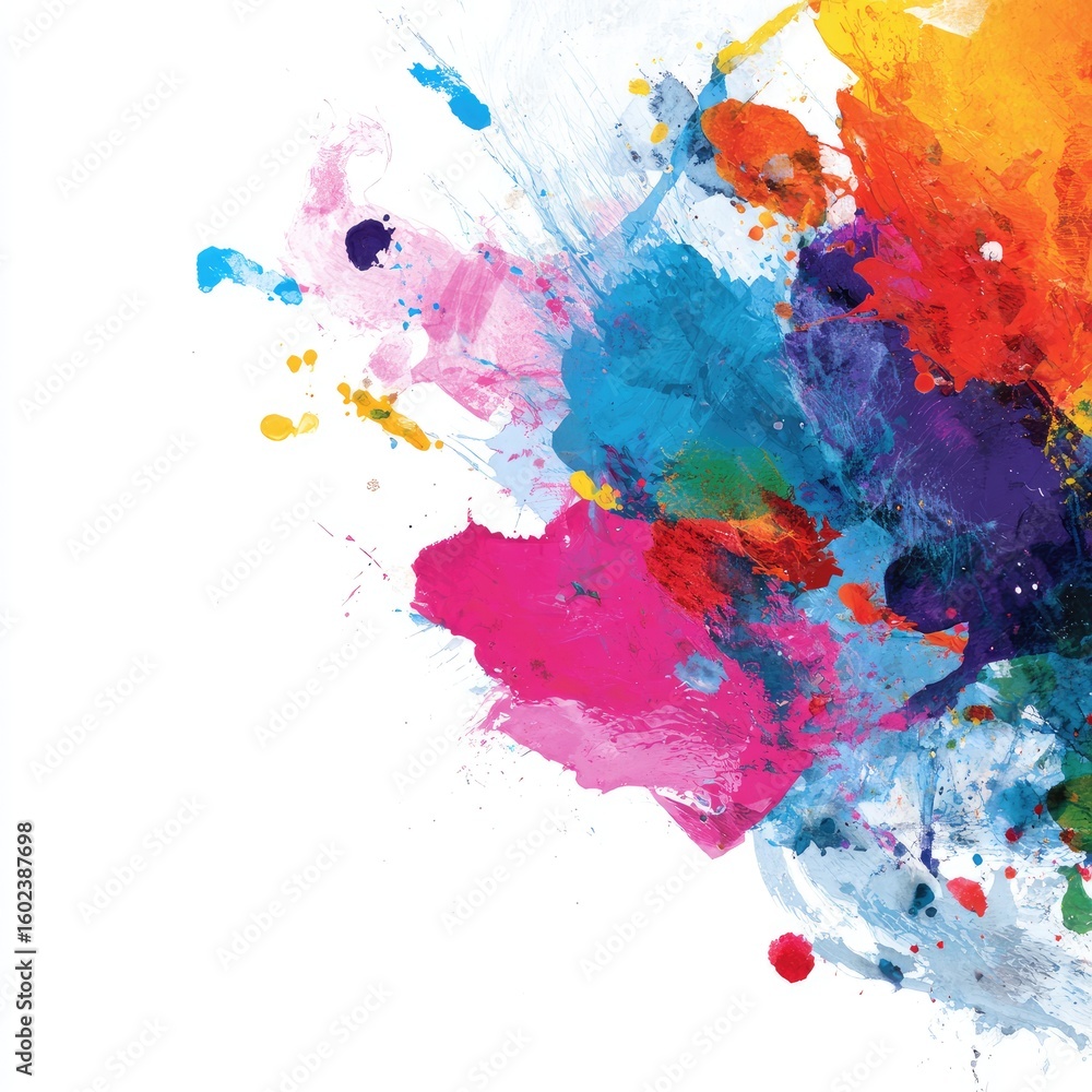 Fototapeta premium Abstract explosion of vibrant colors (5)