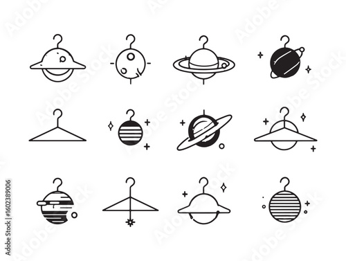 2D minimalist plantation shutters line art
