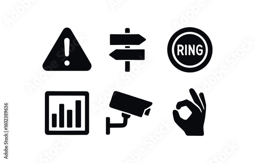 solid icon isolated sign warning panel signpost arrow sign decoder ring sign pattern chart sign detection camera sign language
