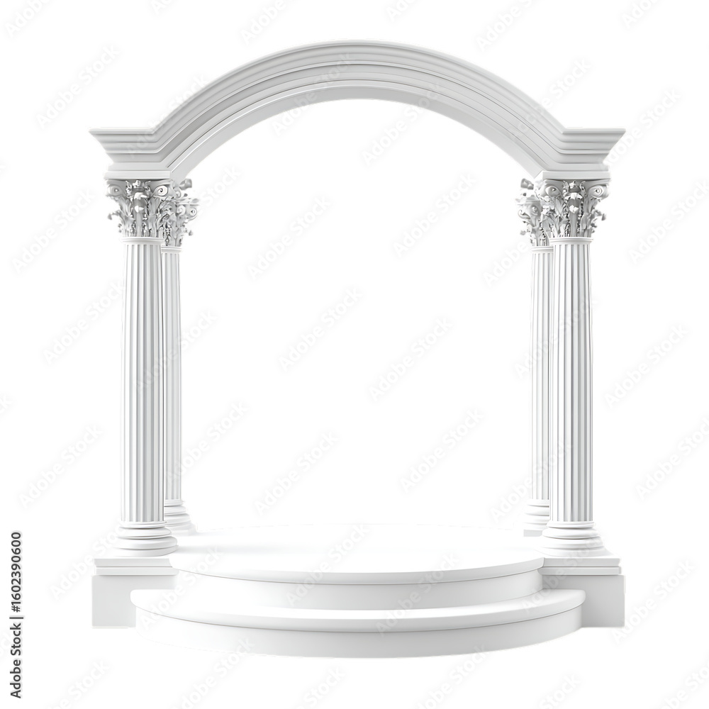 Obraz premium White podium png