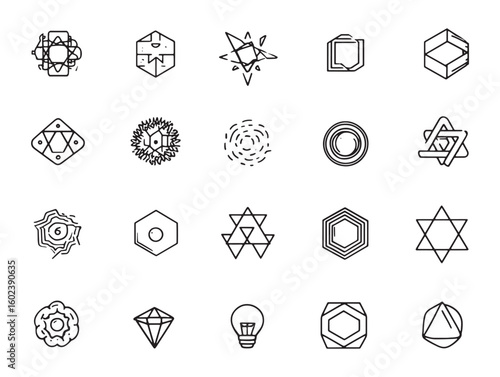 polaris ultra minimalist 2d line art pack