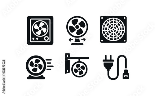 solid icon isolated industrial fan control panel industrial fan oscillation hub industrial fan filter mesh industrial fan noise suppressor industrial fan bracket mount industrial fan power