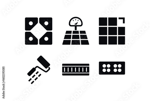 solid icon isolated warehouse floor anti slip tile warehouse floor load meter warehouse floor mapping warehouse floor marking paint warehouse floor drainage channel warehouse floor