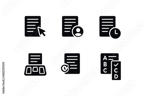 solid icon isolated typing reports dictation software interface typing reports formatting style sheet typing reports timestamp inserter typing reports foot pedal controller typing reports