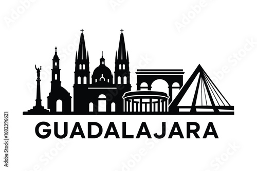 Guadalajara city skyline with iconic buildings and landmarks