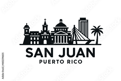 San Juan city skyline with iconic buildings and landmarks