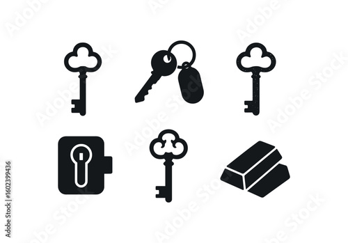 solid icon isolated key skeleton key key keychain fob key patina sample key lock cylinder key handle notch key alloy swatch
