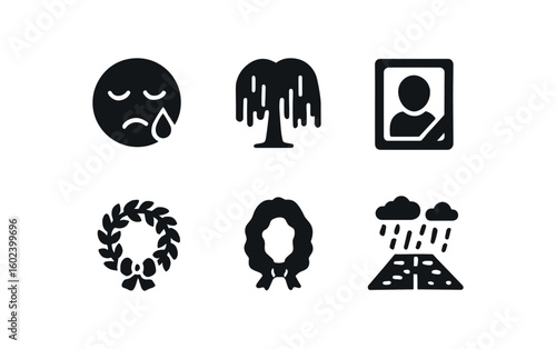 solid icon isolated sadness teardrop icon sadness weeping willow sadness mood filter sadness melancholic chord sadness funeral wreath sadness rain soaked street