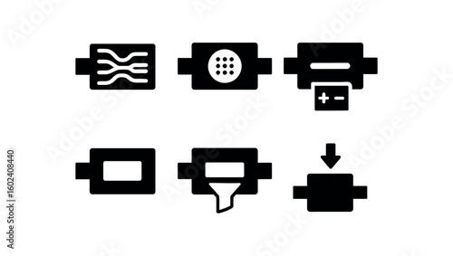 solid icon isolated microfluidic separation module channel array microfluidic separation module membrane filter microfluidic separation module volta supply microfluidic separation module