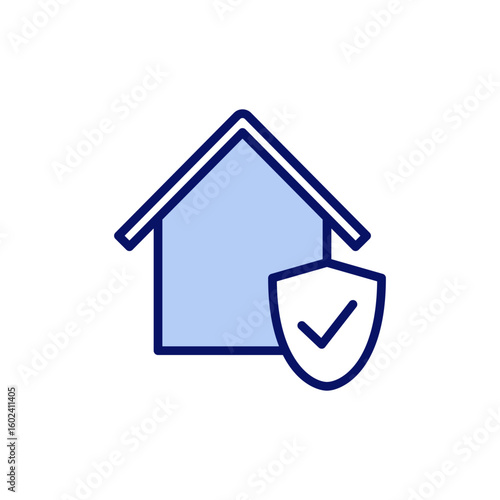 home insurance icon vector. home protection sign and symbol