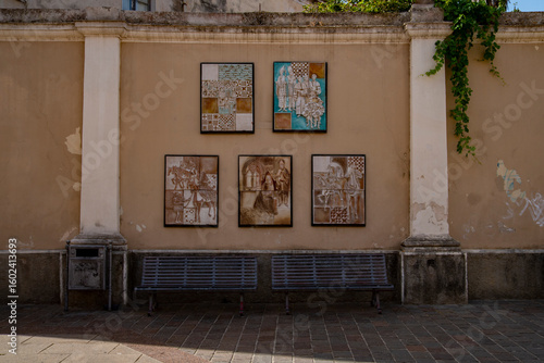 Medieval Architecture and Landmarks in Oristano, Italy