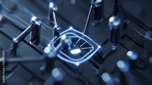 Futuristic circuit board