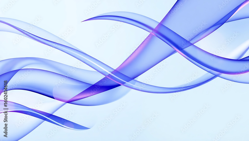 Fototapeta premium Abstract Blue Wave: Serene, Elegant, and Modern Background Design
