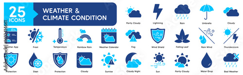 Weather and Climate Condition Icon Collection 