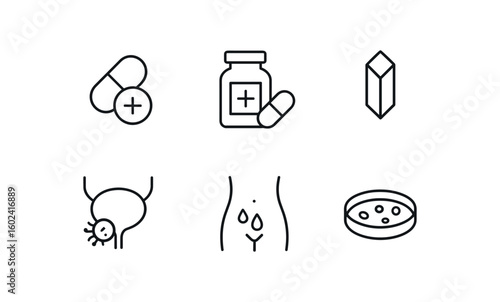 straight perfect stroke icon mono icons style isolated urinary tract infection antimicrobial prophylais regimen urinary tract infection urinary lsic compound urinary tract infection stvite