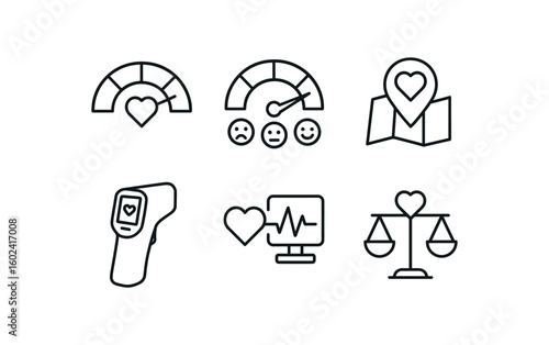 straight perfect stroke icon mono icons style isolated feelings intensity gau feelings sentiment meter feelings emotional map feelings sensitivity sensor feelings pulse monitor feelings