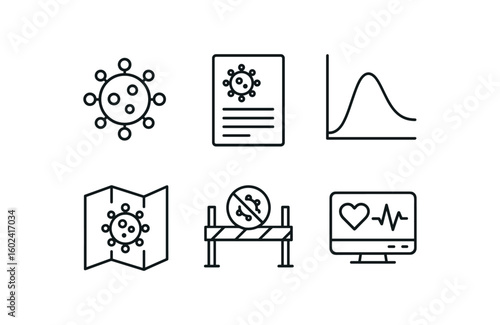 straight perfect stroke icon mono icons style isolated illness vis model illness pathology report illness immune response curve illness infection map illness quarantine barrier illness