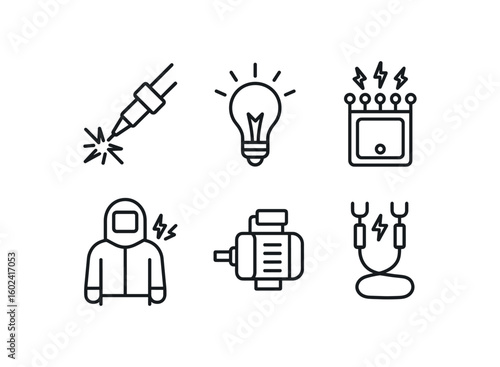 straight perfect stroke icon mono icons style isolated spark plasma jet spark bulb spark sensor array spark suit spark starter motor spark conduction wire