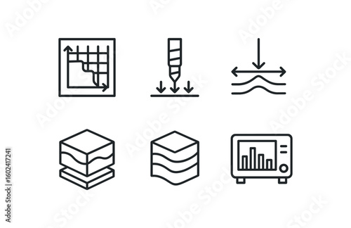 straight perfect stroke icon mono icons style isolated depth chart profile depth penetration drill depth dimension marker depth field module depth coded layer depth spectm lyzer