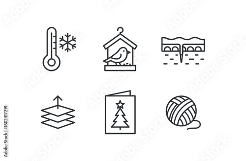 straight perfect stroke icon mono icons style isolated winter frost gau winter bird feeder winter ice dam barrier winter layering chart winter holiday card winter wool yarn