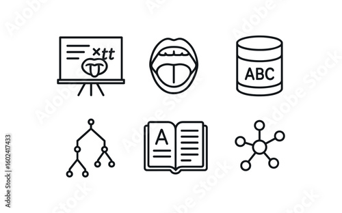 straight perfect stroke icon mono icons style isolated langua tongue twister chart langua phoneme diag langua corpus database langua synta tree langua leicon inde langua semantic network