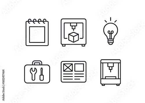 straight perfect stroke icon mono icons style isolated design sketch pad prototype print creative spark igniter builder toolkit case concept storyboard panel fabricator press fe