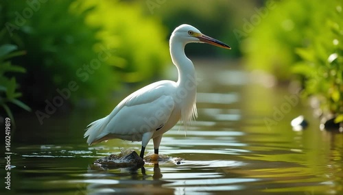 Wallpaper Mural Heron smiling with sleek feathers Torontodigital.ca