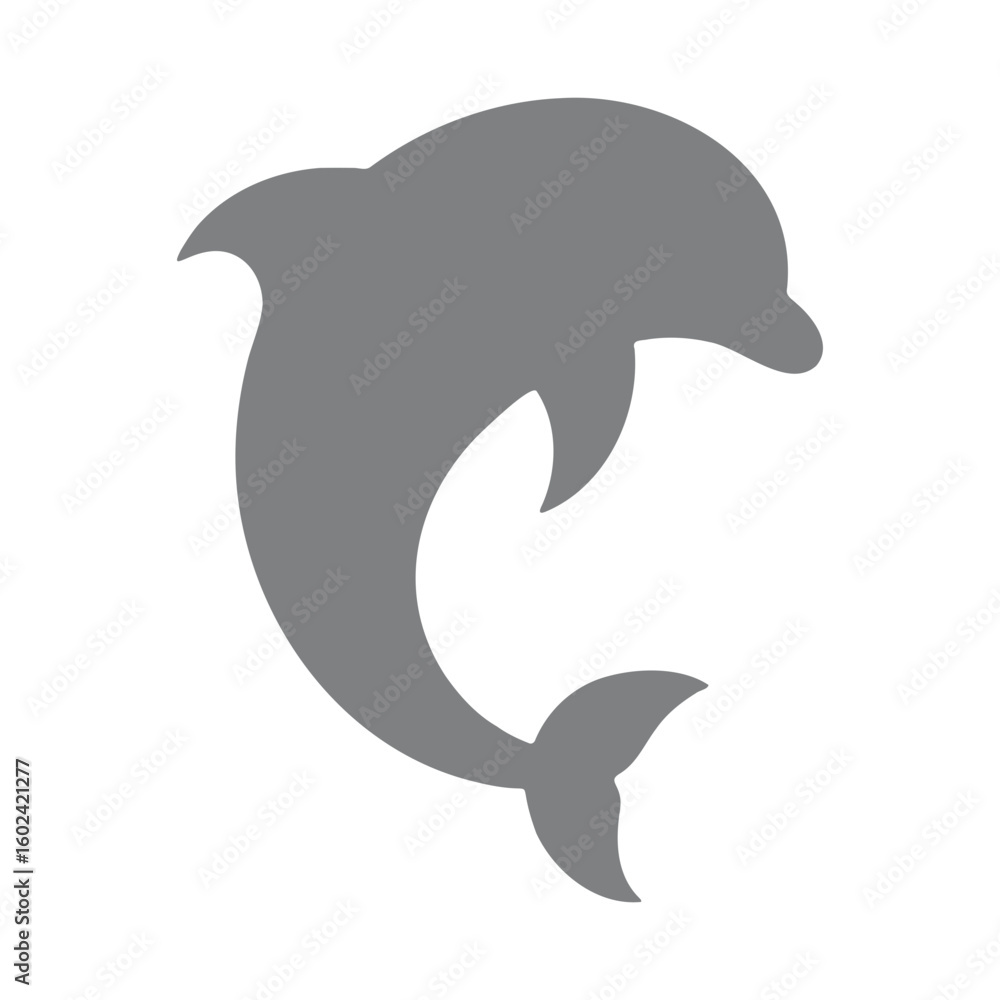 Fototapeta premium Silhouette of dolphin