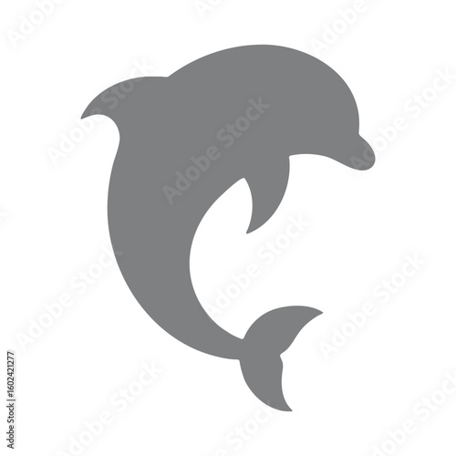 Silhouette of dolphin

