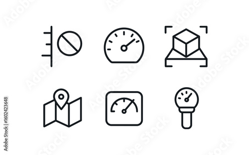 straight perfect out stroke icon mono icons style isolated limit boundary limit threshold marker limit gauge dial limit constraint model limit safe zone map limit stress tester