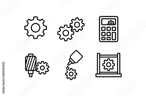 straight perfect out stroke icon mono icons style isolated gear tooth cutter gear meshing diagram gear ratio calculator gear hob tool gear lubricant applicator gear alignment jig
