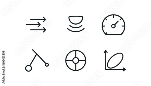 straight perfect out stroke icon mono icons style isolated movement vector path movement motion sensor movement speedometer gauge movement kinematic model movement inertia wheel movement