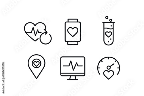 straight perfect out stroke icon mono icons style isolated life echo loop recorder life vitality indicator life genesis reactor life proliferation marker life heartbeat monitor life rhythm