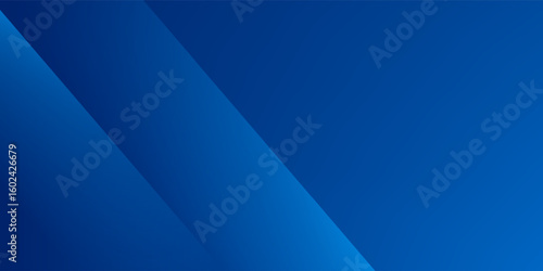 Abstract blue background with glowing geometric lines. Modern blue gradient square shape design. Futuristic technology concept. Suit for brochure,