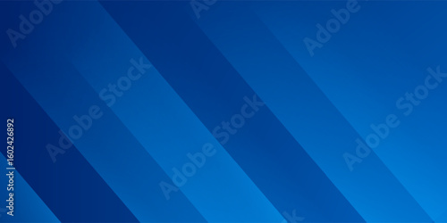 Abstract blue background with glowing geometric lines. Modern blue gradient square shape design. Futuristic technology concept. Suit for brochure,
