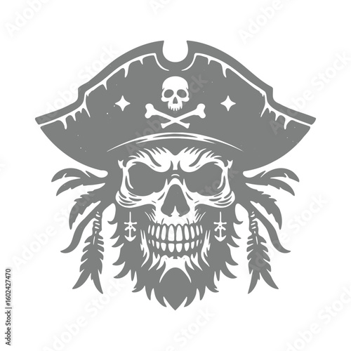 Silhouette of pirate symbol

