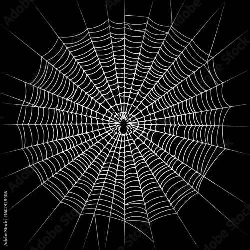 spider web with dew