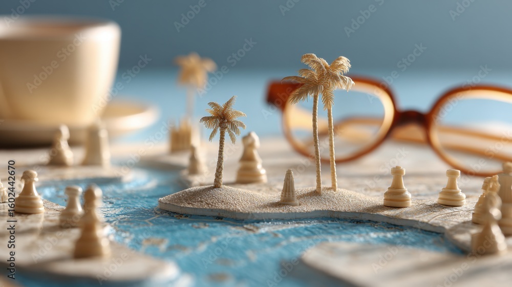 Obraz premium Selection of Travel Destinations: Choosing vacation spots based on interests, budget, and accessibility. 