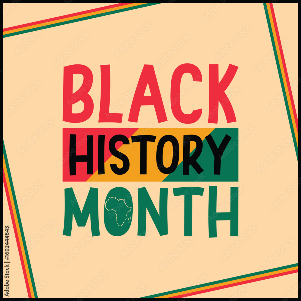 Fototapeta premium vector illustration black history month