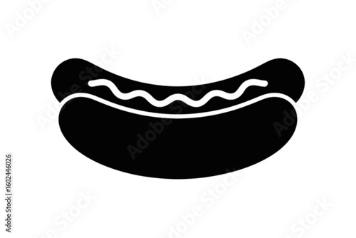 Hot Dog with Wavy Mustard sausage condiment