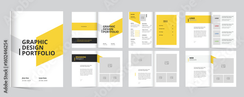 Graphic Design Portfolio layout, portfolio design template