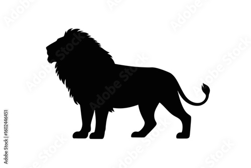 Majestic Lion Silhouette animal mammal